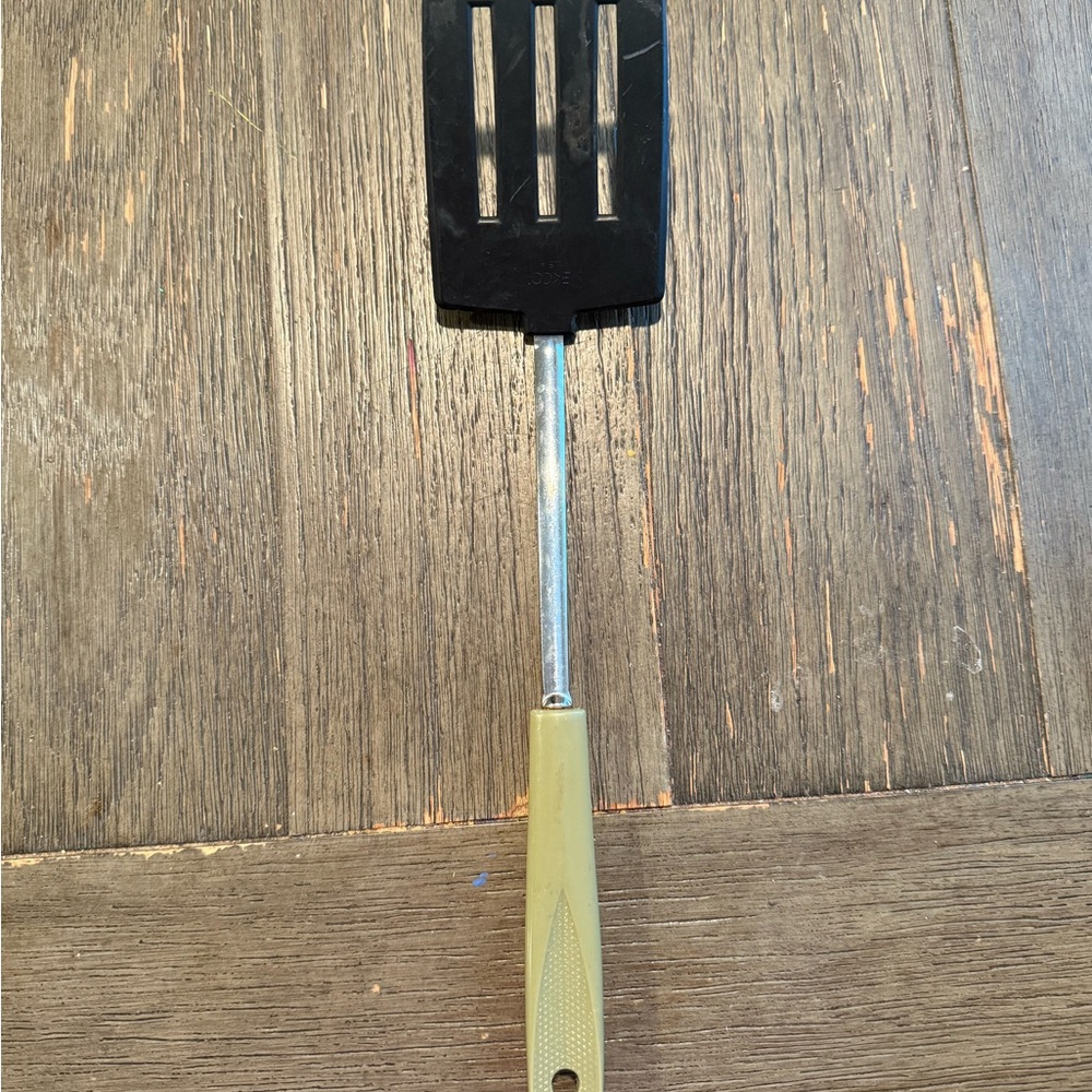 Vintage Ecko Spatula Black Metal Nylon Cooking Utensil Made In USA